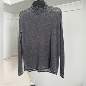 NWT Chaser Oversized Burnout Grey Long Sleeve Size XS